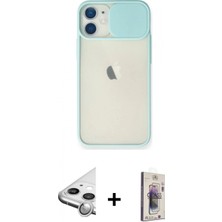 Marsilyan™- iPhone 11 Kılıf Vadi Çizgi - Siyah Bilvis 3D Cam Ekran Koruyucu + Raze Metal Kamera Lens - Gs