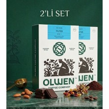 Olwen Coffee Öğütülmüş ve Demlemeye Hazır Filtre Kahve - 250 gr 2'li Set Base 1 ( Fındık, Sütlü Çikolata, Meyvemsi )