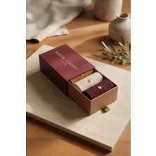 Bony Socks Erkek 3'lü Bordo Premium Kutulu Zımbalı Soket Çorap