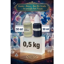 Organik Hekim Super Strawberry Esanslı Mavi Boyalı Şeffaf Sabun Bazı Seti 30ML Esans 30ML Boya 500GR Baz