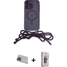 Marsilyan™- iPhone 13 Pro Max Kılıf Eksen Özel Seri - Siyah Bilvis 3D Cam Ekran Koruyucu + Rainbow Kamera Lens Koruma Cam - Mı
