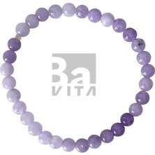 Bavita Doğal Taş Bileklik-T6 Lavanta Ametist 22 cm 6mm