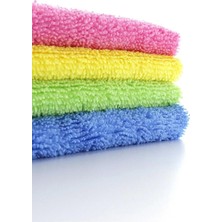 Selanikli Ticaret Selanikli 40X40 cm 10 Adet Mikrofiber Genel Temizlik Bezi 35 G. Overloklu