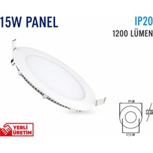 Lampist 15W Sıva Altı Slim Panel LED 3000K (Beyaz Kasa)