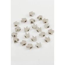 Zero Land Ilkeshop 0,8 mm Kalp Ara At 20 Adet-Gümüş Rengi
