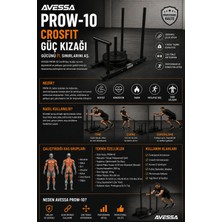 Avessa Prow-10 Crosfit Güç Kızağı - Yüksek Mukavemetli Çelik Gövde - Olimpik Plaka Uyumu