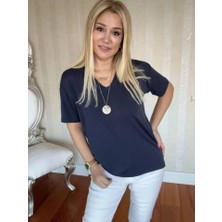 Aymood Kadın Kısa Kollu V Yaka Bluz