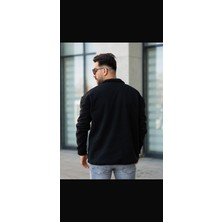 Oversize Bato Yaka Siyah Sweatshirt