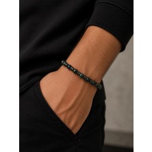 Girift Vintage Dumi Erkek Doğal Taş Bileklik