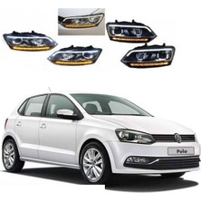 X Power Tuning Vw Polo 6r 2009.2014 Uyumlu B8 Dizayn Kayar Sinyal LED Far