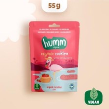 Sepeti Humm Organik Vegan Çilekli Kurabiye 55 gr Najmaddin