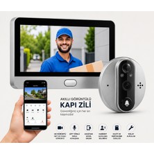 Erdmsp CMR101 Akıllı Kapı Zili ile Güvende Kalın Akıllı Kamera ile 7/24 Koruma Tek Dokunuşta Güvenlik