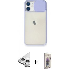 Marsilyan™- iPhone 11 Kılıf Vadi Çizgi - Siyah Bilvis 3D Cam Ekran Koruyucu + Raze Metal Kamera Lens - Gs