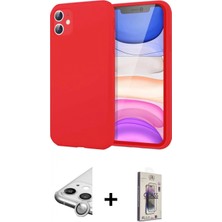 Marsilyan™- iPhone 11 Kılıf Kozmos Yansıma Özel Seri - Siyah Bilvis 3D Cam Ekran Koruyucu + Raze Metal Kamera Lens - Gs
