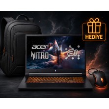 Acer Nitro V17 Amd Ryzen Aı 7-260 16GB 1tb RTX5070 (8gb) 17.3" 2k Qhd 165Hz WIN11H  -Çanta+ Mause-
