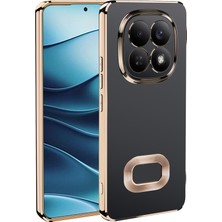 Case 4u Xiaomi Redmi Note 15 Pro Plus Kılıf Kamera Korumalı Logo Gösteren Omega Kapak - Gold