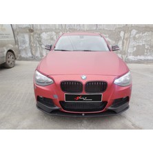Tuning Vadisi Bmw F20 Tampon Altı Ek M-Tech Flaplı Ön Lip (Plastik) Piano Black