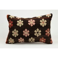 Kilim Wholesale El Yapımı Eski Kilimden Yapılmış Vintage Kırlent Kılıfı, YÜN,40X60CM