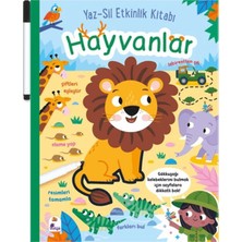 Aksiyon Global Yaz-Sil Etkinlik Kitabı - Hayvanlar (Kalemli)