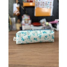 Fiorbag Kalem Kutusu Yıkanabilir Kalem Kutusu Tek Bölmeli Fermuarlı Kalemlik Astarlı Okul Kalem Kutusu Desenli Astarlı Tek Gözlü Kalemlik -El Yapımı