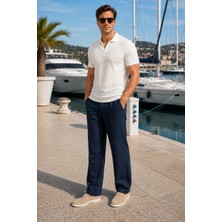 Alexander Gardi Alexandergardı Waffle Desenli Polo Yaka T-Shirt (E24-PLTS00)