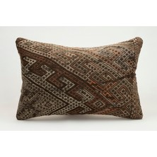Kilim Wholesale El Yapımı Eski Kilimden Yapılmış Vintage Kırlent Kılıfı, YÜN,40X60CM