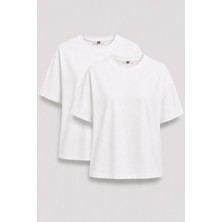 JUST UNIQUE DENIM J.U.D Ricardo 84002-1 Oversize 2'li Erkek Basic T-Shirt