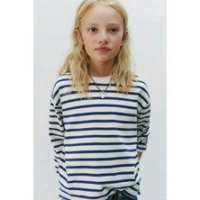 Baby Lory Kids Store Unisex Çizgili Sweat T-Shirt
