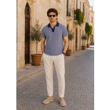 Alexander Gardi Alexandergardı Waffle Desenli Polo Yaka T-Shirt (E24-PLTS00)