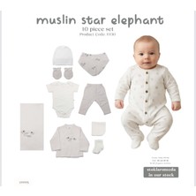 Bistyle Hastane Çıkışı 10LU Müslin Star Elephant