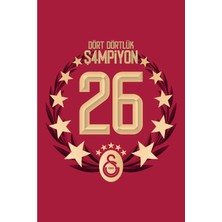 Gs Store Galatasaray 26. Şampiyonluk Balkon Dikey Bayrak 150X225 U261212