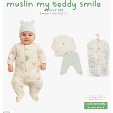 Bistyle 4lü Tüllü Set Müslin Teddy Smile