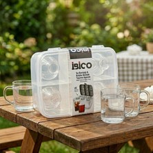İbico Ibico Safirs Pratik 6 Bölmeli Su Bardağı Taşıma Kabı
