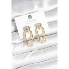 Renas Store Pirinç Gold Renk Kadın Küpe