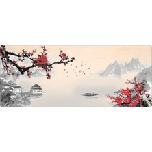 Esranın Dünyası Porge Gamer Mouse Pad 70X30 Mouse Pad Xl Büyük Oyuncu Ofis Cherry Blossom Mousepad (Kiraz Çiçeği, 70X30 cm 3mm Kalınlık)