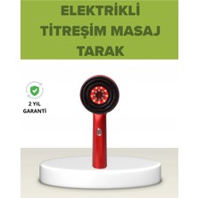 Sayarmarkt Elektrikli Titreşim Masaj Tarak Kırmızı Işık Terapi