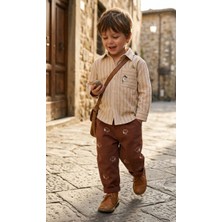 Baby Lory Kids Store Erkek Çocuk Desenli Gömlekli Takım