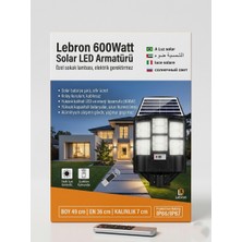 Lebron 600W Solar LED Bahçe Armatürü