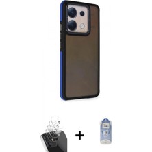 Marsilyan™- Redmi Note 13 Pro 5g Kılıf Eksen Işık - Siyah Joko Magic 5d Cam + Kamera Lens Koruma Cam - Sf