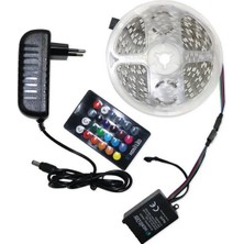 ZHL Tools Zhltools Kumandalı 5 Metre Tek Çipli Rgb Şerit LED