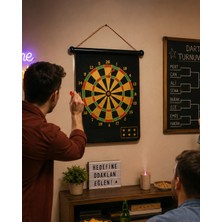 M Merc Giyim Manyetik Dart Oyunu Katlanabilir Güvenli Dart Seti 6 Ok Hediyeli