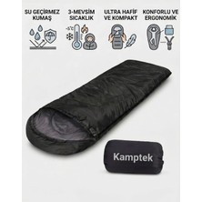 Outdoor Kamptek 3 Mevsim Kamp Uyku Tulumu - Ultra Hafif, Su Geçirmez & Ergonomik (-5°C)
