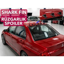Alyora 3D Baskı Universal Araç Tavan Aero Kanat Seti 6’lı – Arka Cam Üstü Shark Fin Spoiler Görünümlü Dekoratif Parça