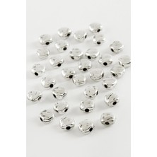 Zero Land Ilkeshop Kalp Tesbih Püskül Atı 50 Gram-Gümüş Rengi