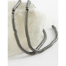 Zero Land Ilkeshop Hematit Disk Taşı Küçük 4 Mm-Antrasit