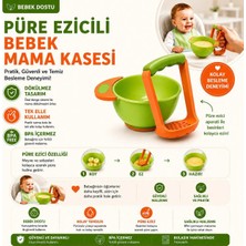 Yeşil Renk, Bebek Püre Mama Kasesi, Polipropilen (Pp) Malzeme