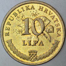 Banknoting Hırvatistan 10 Lipa 2009 Ça.