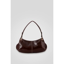 Lovely Store Bükreş Model Omuz ve El Çantası Parlak Kırçıllı Yapılı FERMUARLI(33X14)
