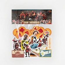 Baprile Team Fortress 2 Tf2 33 Parça Kaliteli Laptop Telefon Termos Etiket Seti
