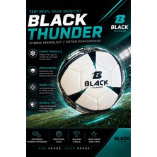 Black Thunder Futbol Topu No:4 - Halı Saha İçin İdeal - Hibrit Teknoloji - Üstün Top Kontrolü - Dayanıklı Yapı
